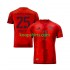 FC Bayern München Thuis Rood Tenue Heren Voetbalshirts Thomas Muller 25 2024-2025 Korte Mouwen