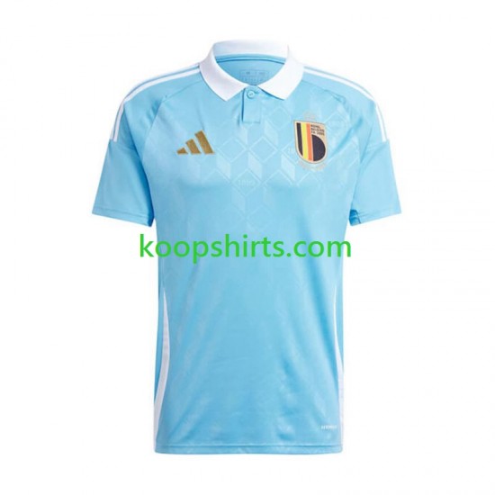 EK 2024 België Uit Tenue Heren Voetbalshirts Korte Mouwen EK 2024 België Uit Tenue Heren Voetbalshirts Korte Mouwen