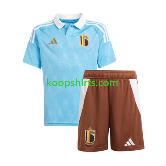 EK 2024 België Uit Tenue Kinder Voetbalshirts Korte Mouwen EK 2024 België Uit Tenue Kinder Voetbalshirts Korte Mouwen