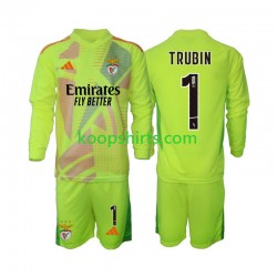 Benfica Doelman Thuis Tenue Kinder Voetbalshirts Anatolij Trubin 1 2024-2025 Lange Mouwen