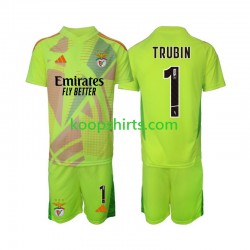 Benfica Doelman Thuis Tenue Kinder Voetbalshirts Anatolij Trubin 1 2024-2025 Korte Mouwen