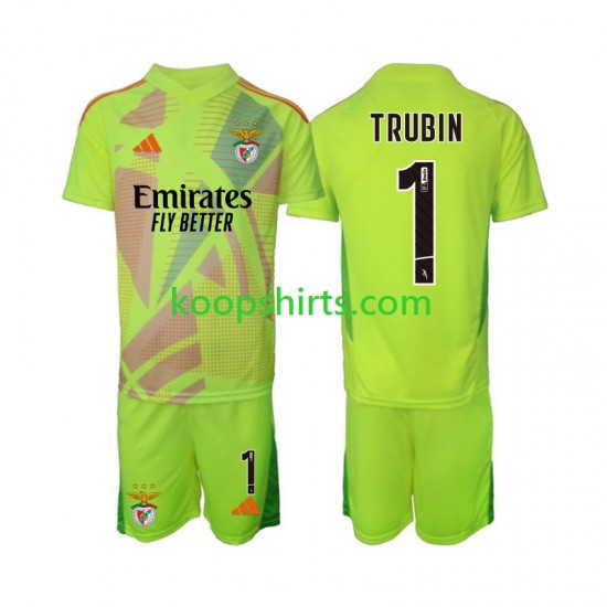 Benfica Doelman Thuis Tenue Kinder Voetbalshirts Anatolij Trubin 1 2024-2025 Korte Mouwen Benfica Doelman Thuis Tenue Kinder Voetbalshirts Anatolij Trubin 1 2024-2025 Korte Mouwen