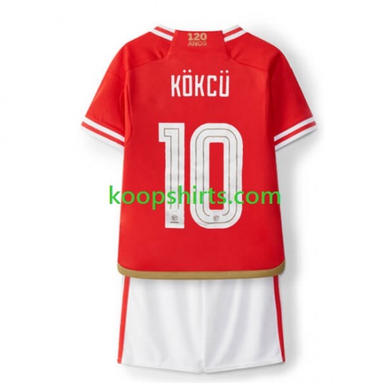 Benfica Thuis Tenue Kinder Voetbalshirts Orkun Kokcu 10 2023-2024 Korte Mouwen Benfica Thuis Tenue Kinder Voetbalshirts Orkun Kokcu 10 2023-2024 Korte Mouwen