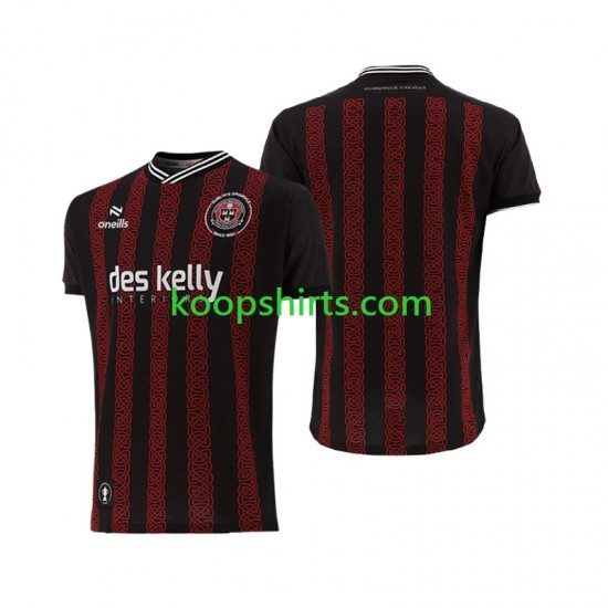 Thuis Tenue Heren Voetbalshirts Bohemian 2024 Korte Mouwen Thuis Tenue Heren Voetbalshirts Bohemian 2024 Korte Mouwen