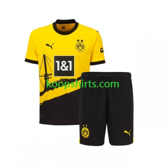 Borussia Dortmund Thuis Tenue Kinder Voetbalshirts 2023-2024 Korte Mouwen Borussia Dortmund Thuis Tenue Kinder Voetbalshirts 2023-2024 Korte Mouwen