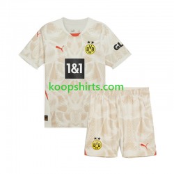 Borussia Dortmund Doelman Uit Tenue Kinder Voetbalshirts 2024-2025 Korte Mouwen