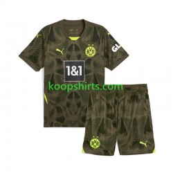 Borussia Dortmund Doelman Thuis Tenue Kinder Voetbalshirts 2024-2025 Korte Mouwen