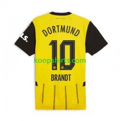 Borussia Dortmund Thuis Tenue Heren Voetbalshirts Julian Brandt 10 2024-2025 Korte Mouwen