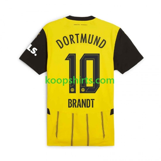 Borussia Dortmund Thuis Tenue Heren Voetbalshirts Julian Brandt 10 2024-2025 Korte Mouwen Borussia Dortmund Thuis Tenue Heren Voetbalshirts Julian Brandt 10 2024-2025 Korte Mouwen