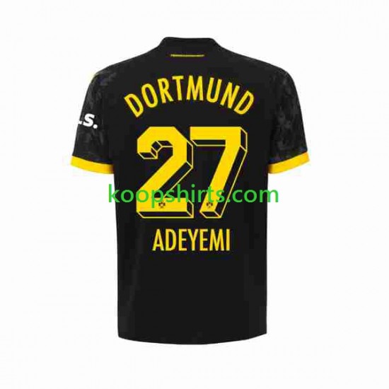 Borussia Dortmund Uit Tenue Heren Voetbalshirts Karim Adeyemi 27 2023-2024 Korte Mouwen Borussia Dortmund Uit Tenue Heren Voetbalshirts Karim Adeyemi 27 2023-2024 Korte Mouwen