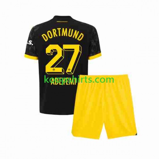 Borussia Dortmund Uit Tenue Kinder Voetbalshirts Karim Adeyemi 27 2023-2024 Korte Mouwen Borussia Dortmund Uit Tenue Kinder Voetbalshirts Karim Adeyemi 27 2023-2024 Korte Mouwen