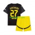 Borussia Dortmund Uit Tenue Kinder Voetbalshirts Karim Adeyemi 27 2024-2025 Korte Mouwen