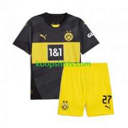 Borussia Dortmund Uit Tenue Kinder Voetbalshirts Karim Adeyemi 27 2024-2025 Korte Mouwen