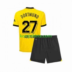 Borussia Dortmund Thuis Tenue Kinder Voetbalshirts Karim Adeyemi 27 2023-2024 Korte Mouwen