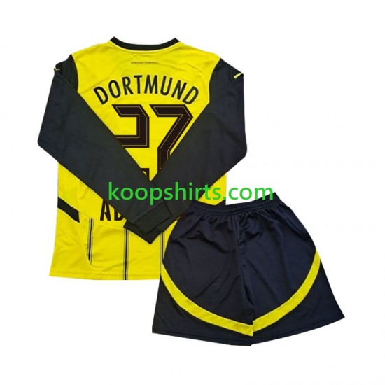 Borussia Dortmund Thuis Tenue Kinder Voetbalshirts Karim Adeyemi 27 2024-2025 Lange Mouwen Borussia Dortmund Thuis Tenue Kinder Voetbalshirts Karim Adeyemi 27 2024-2025 Lange Mouwen