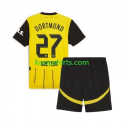 Borussia Dortmund Thuis Tenue Kinder Voetbalshirts Karim Adeyemi 27 2024-2025 Korte Mouwen