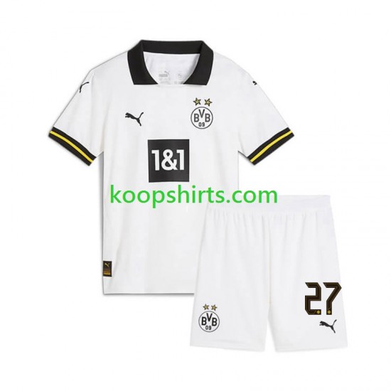 Borussia Dortmund Derde Tenue Kinder Voetbalshirts Karim Adeyemi 27 2024-2025 Korte Mouwen