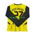 Borussia Dortmund Thuis Tenue Heren Voetbalshirts Karim Adeyemi 27 2024-2025 Lange Mouwen