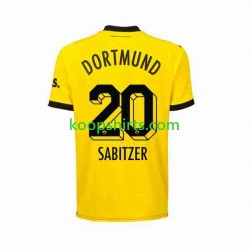 Borussia Dortmund Thuis Tenue Heren Voetbalshirts Marcel Sabitzer 20 2023-2024 Korte Mouwen
