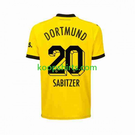 Borussia Dortmund Thuis Tenue Heren Voetbalshirts Marcel Sabitzer 20 2023-2024 Korte Mouwen Borussia Dortmund Thuis Tenue Heren Voetbalshirts Marcel Sabitzer 20 2023-2024 Korte Mouwen