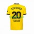 Borussia Dortmund Thuis Tenue Heren Voetbalshirts Marcel Sabitzer 20 2023-2024 Korte Mouwen