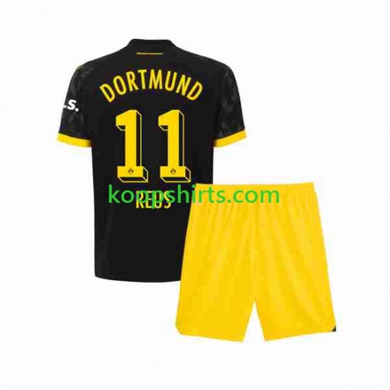 Borussia Dortmund Uit Tenue Kinder Voetbalshirts Marco Reus 11 2023-2024 Korte Mouwen Borussia Dortmund Uit Tenue Kinder Voetbalshirts Marco Reus 11 2023-2024 Korte Mouwen