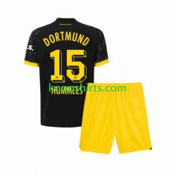 Borussia Dortmund Uit Tenue Kinder Voetbalshirts Mats Hummels 15 2023-2024 Korte Mouwen