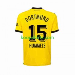 Borussia Dortmund Thuis Tenue Heren Voetbalshirts Mats Hummels 15 2023-2024 Korte Mouwen