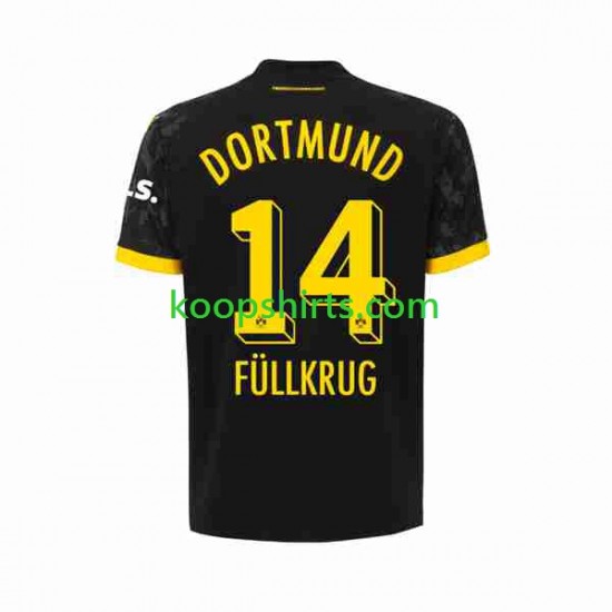 Borussia Dortmund Uit Tenue Heren Voetbalshirts Niclas Fullkrug 14 2023-2024 Korte Mouwen Borussia Dortmund Uit Tenue Heren Voetbalshirts Niclas Fullkrug 14 2023-2024 Korte Mouwen