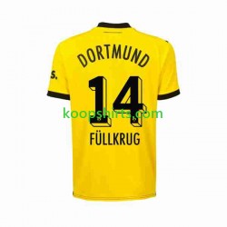 Borussia Dortmund Thuis Tenue Heren Voetbalshirts Niclas Fullkrug 14 2023-2024 Korte Mouwen