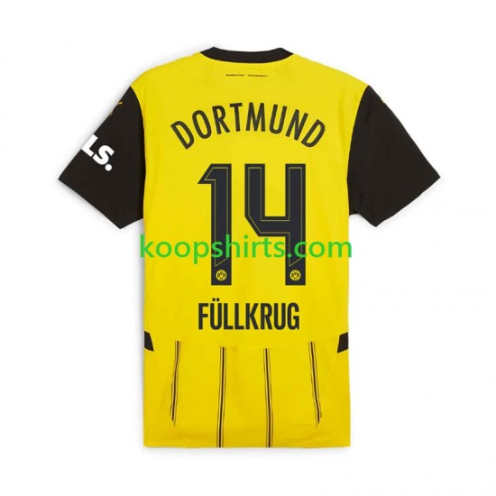 Borussia Dortmund Thuis Tenue Heren Voetbalshirts Niclas Fullkrug 14 2024-2025 Korte Mouwen Borussia Dortmund Thuis Tenue Heren Voetbalshirts Niclas Fullkrug 14 2024-2025 Korte Mouwen