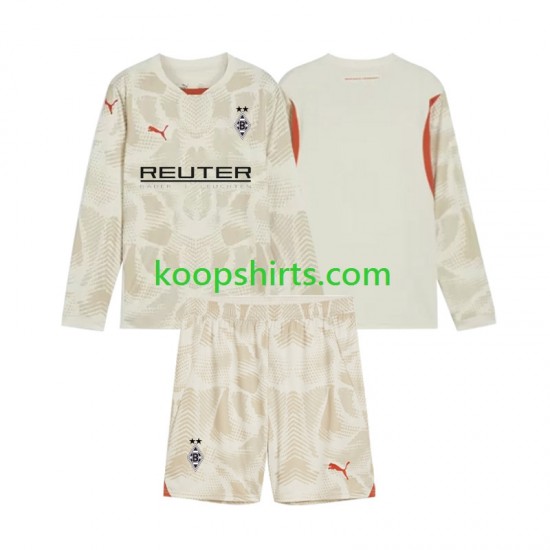 Borussia Mönchengladbach Doelman Thuis Tenue Kinder Voetbalshirts 2024-2025 Lange Mouwen Borussia Mönchengladbach Doelman Thuis Tenue Kinder Voetbalshirts 2024-2025 Lange Mouwen