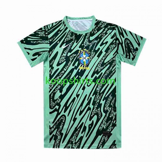 Brazilië Doelman Derde Groente Tenue Heren Voetbalshirts Copa America 2024 Korte Mouwen Brazilië Doelman Derde Groente Tenue Heren Voetbalshirts Copa America 2024 Korte Mouwen