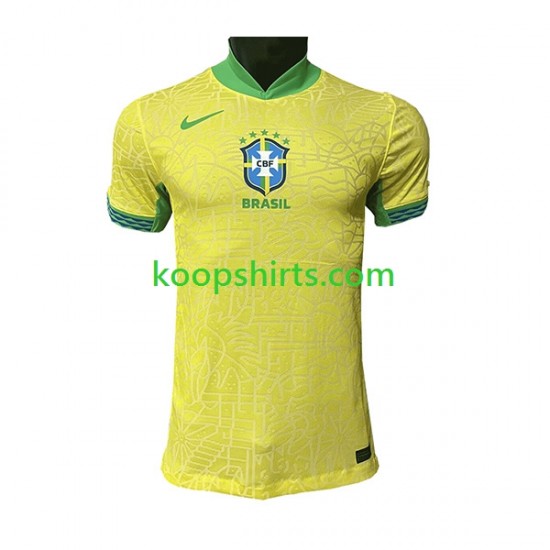 Brazilië Thuis Tenue Heren Voetbalshirts 2023-2024 Korte Mouwen Brazilië Thuis Tenue Heren Voetbalshirts 2023-2024 Korte Mouwen