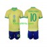 Brazilië Thuis Tenue Kinder Voetbalshirts Ronaldinho 10 2024 Korte Mouwen