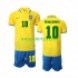 WK 2022 Brazilië Thuis Tenue Kinder Voetbalshirts Ronaldinho 10 Korte Mouwen