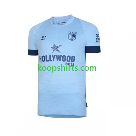 Uit Tenue Heren Voetbalshirts Brentford 2023-2024 Korte Mouwen Uit Tenue Heren Voetbalshirts Brentford 2023-2024 Korte Mouwen