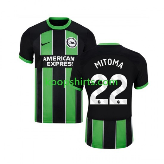 Brighton Hove Albion Uit Tenue Heren Voetbalshirts Mitoma 22 2023-2024 Korte Mouwen Brighton Hove Albion Uit Tenue Heren Voetbalshirts Mitoma 22 2023-2024 Korte Mouwen
