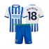 Brighton Hove Albion Thuis Tenue Kinder Voetbalshirts WELBECK 18 2024-2025 Korte Mouwen