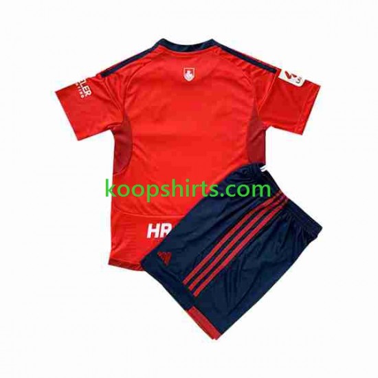 CA Osasuna Thuis Tenue Kinder Voetbalshirts 2023-2024 Korte Mouwen