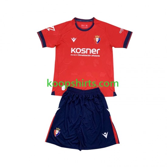 CA Osasuna Thuis Tenue Kinder Voetbalshirts 2024-2025 Korte Mouwen CA Osasuna Thuis Tenue Kinder Voetbalshirts 2024-2025 Korte Mouwen