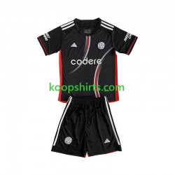 CA River Plate Derde Zwart Tenue Kinder Voetbalshirts 2024-2025 Korte Mouwen