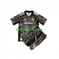 CA River Plate Doelman Thuis Tenue Kinder Voetbalshirts 2023 Korte Mouwen