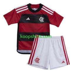 CR Flamengo Thuis Tenue Kinder Voetbalshirts 2023-2024 Korte Mouwen