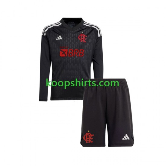 CR Flamengo Doelman Uit Tenue Kinder Voetbalshirts 2023-2024 Lange Mouwen CR Flamengo Doelman Uit Tenue Kinder Voetbalshirts 2023-2024 Lange Mouwen