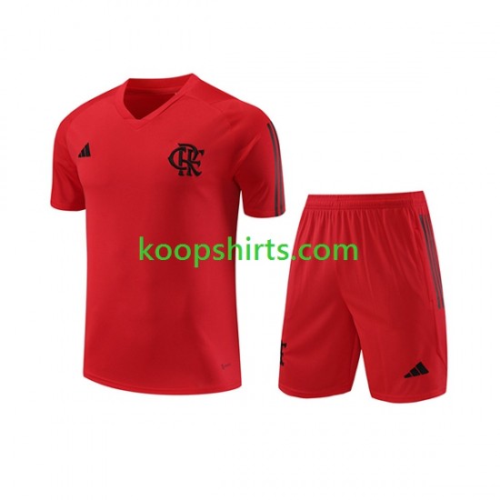 CR Flamengo Rood Voetbal training shirt en shorts 2023-2024