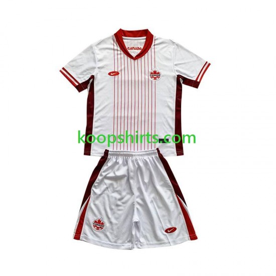 Canada Uit Tenue Kinder Voetbalshirts 2024 Korte Mouwen Canada Uit Tenue Kinder Voetbalshirts 2024 Korte Mouwen