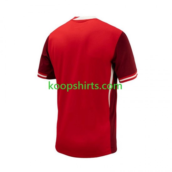 Canada Thuis Rood Tenue Heren Voetbalshirts Copa America 2024 Korte Mouwen