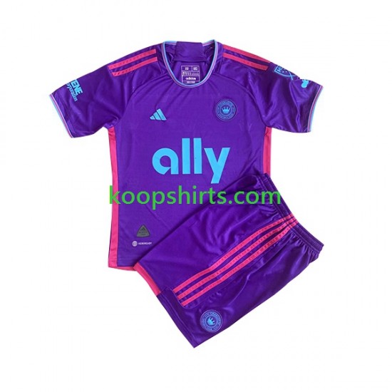 Charlotte FC Uit Tenue Kinder Voetbalshirts 2023 Korte Mouwen Charlotte FC Uit Tenue Kinder Voetbalshirts 2023 Korte Mouwen