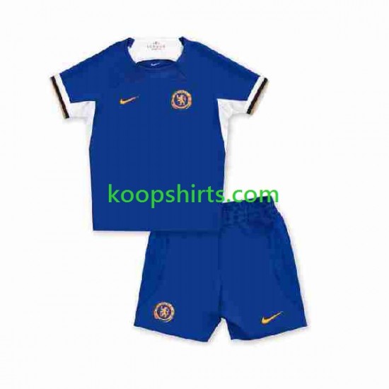Chelsea Thuis Tenue Kinder Voetbalshirts 2023-2024 Korte Mouwen Chelsea Thuis Tenue Kinder Voetbalshirts 2023-2024 Korte Mouwen